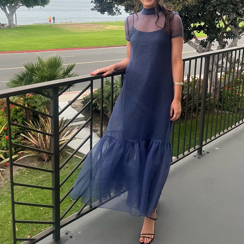 STAUD Calluna Dress Navy